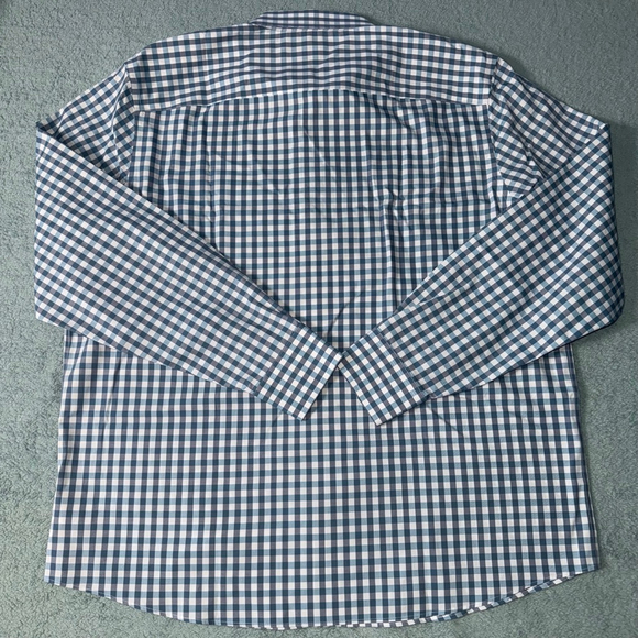 Untuckit Button down Gingham shirt wrinkle free slim fit Cotton 2XL - Picture 2 of 10